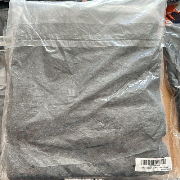 LUNYA Cozy Cotton Silk Relaxed Pants in Restful Grey Heather NWOT SMALL - Picture 9 of 11